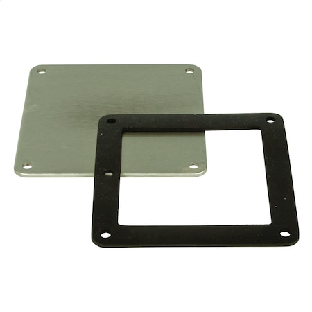 Wiegmann End Plate, 3 in. H x 5.88 in. W x 5.88 in. L, Stainless Steel SSJWE4